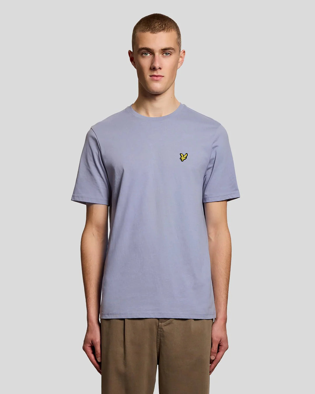 Lyle & Scott Cotton Crew Neck T-Shirt Bubble Blue