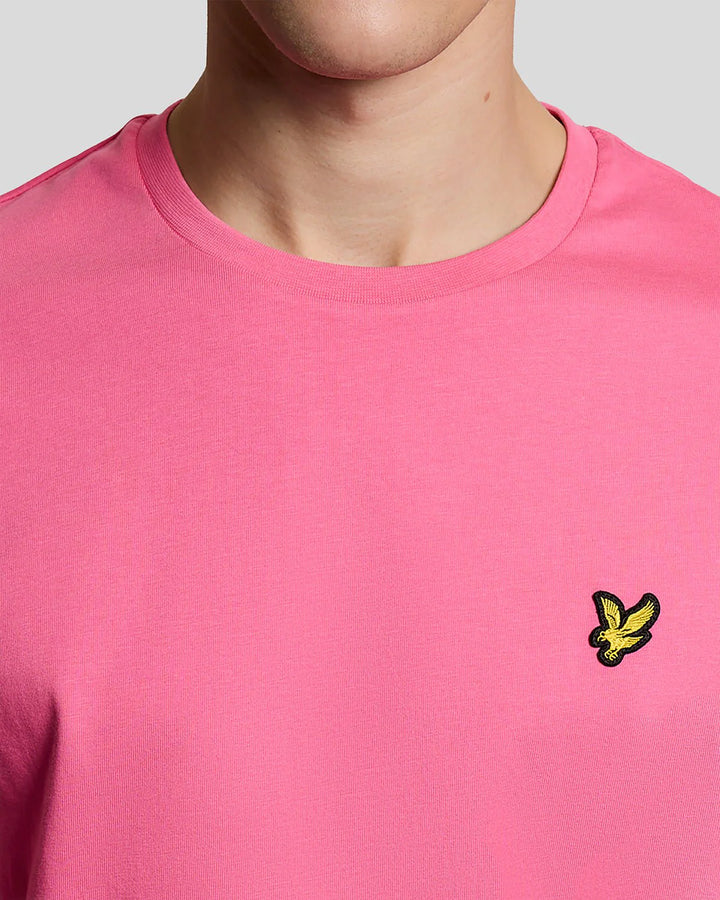 Lyle & Scott Cotton Crew Neck T-Shirt Hot Pink