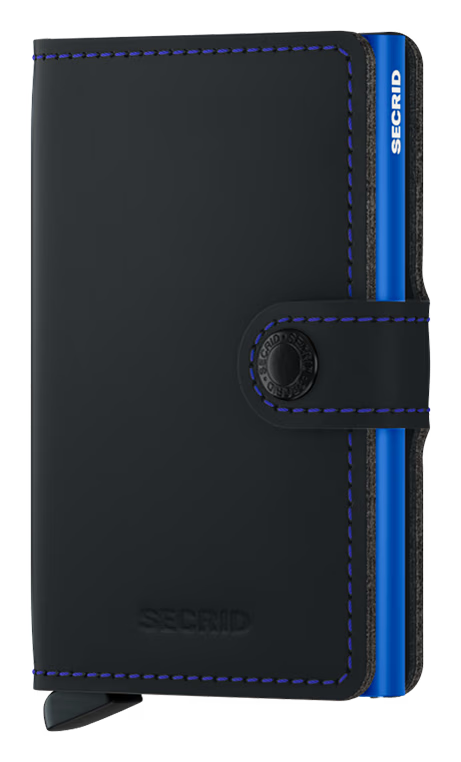 Secrid Miniwallet Matte Black & Blue