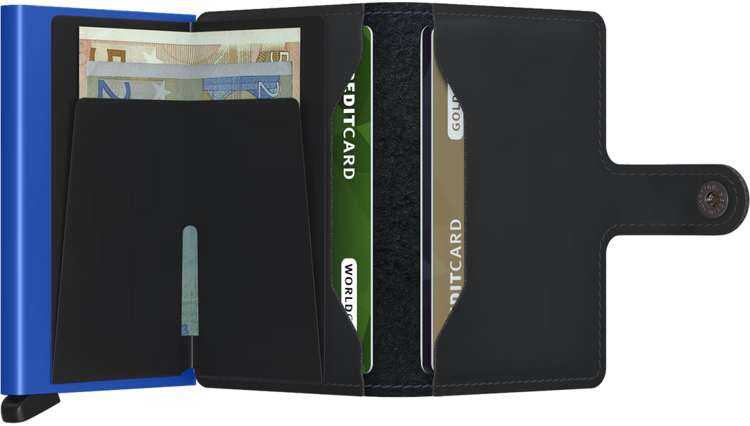 Secrid Miniwallet Matte Black & Blue