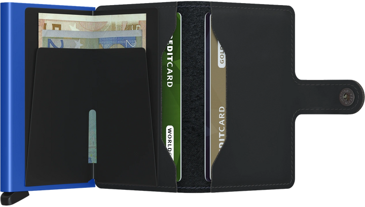 Secrid Miniwallet Matte Black & Blue