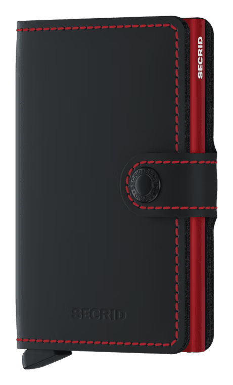 Secrid Miniwallet Matte Balck & Red