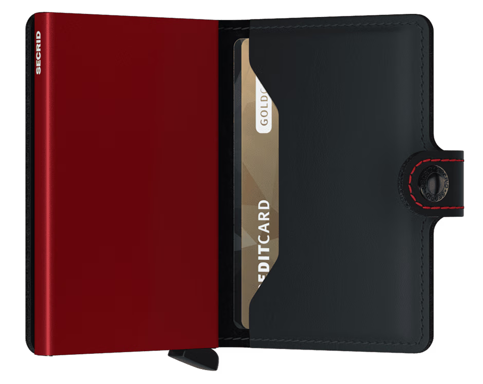 Secrid Miniwallet Matte Balck & Red