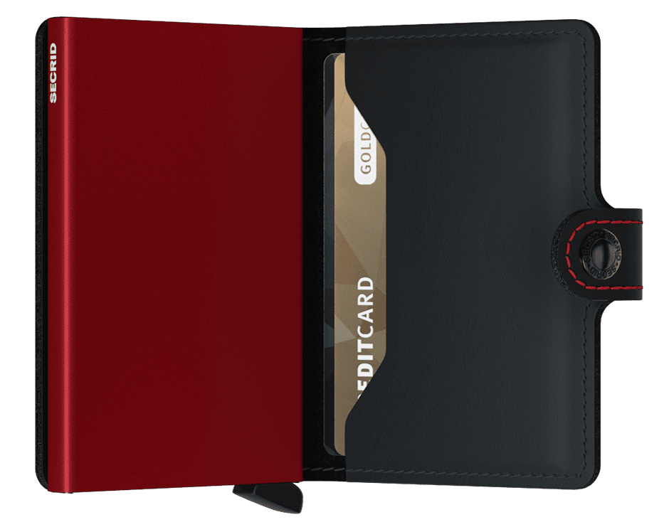 Secrid Miniwallet Matte Black & Red