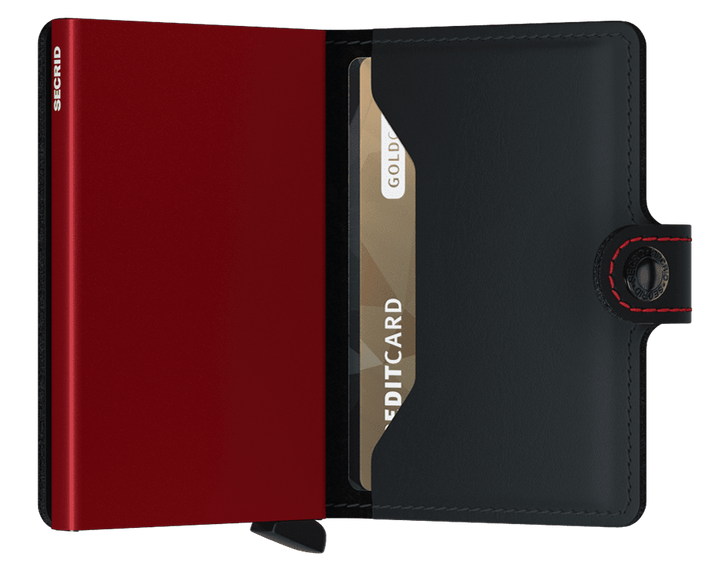 Secrid Miniwallet Matte Black & Red
