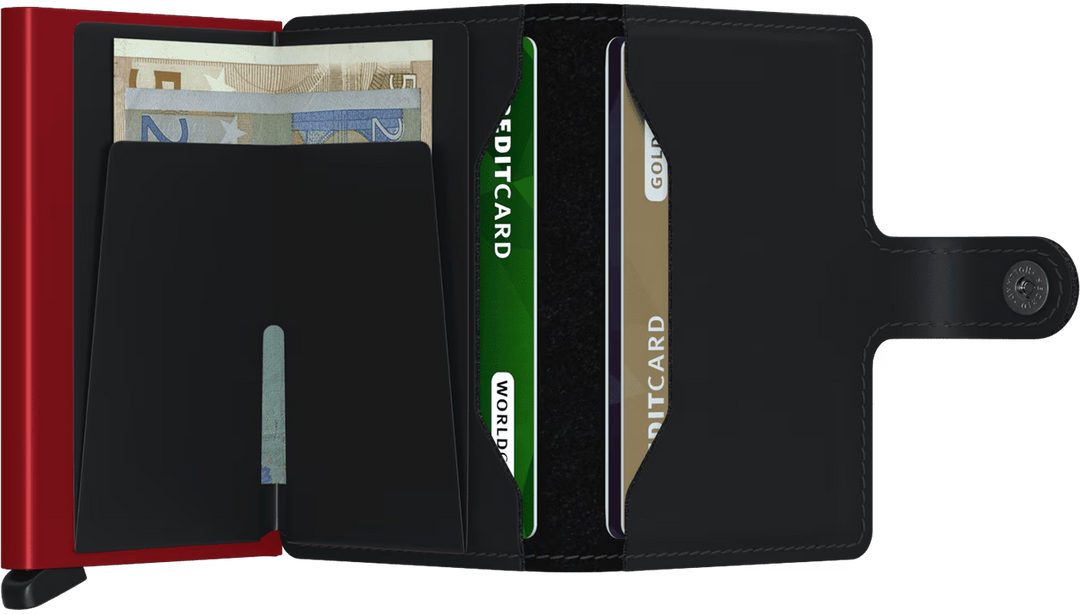 Secrid Miniwallet Matte Balck & Red
