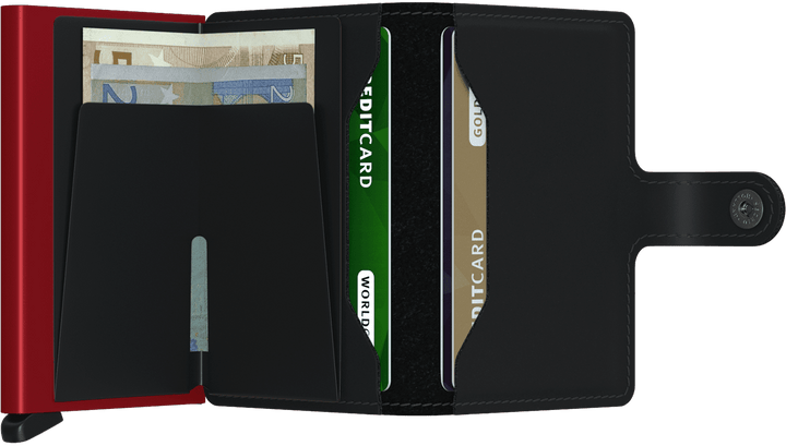 Secrid Miniwallet Matte Black & Red