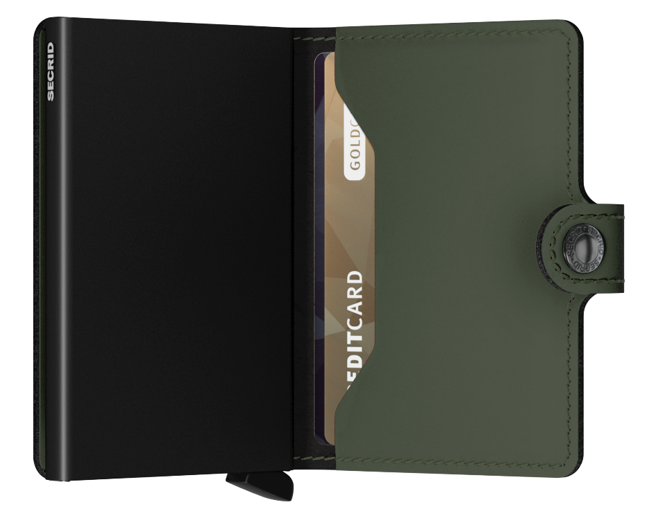 Secrid Miniwallet Matte Green & Black
