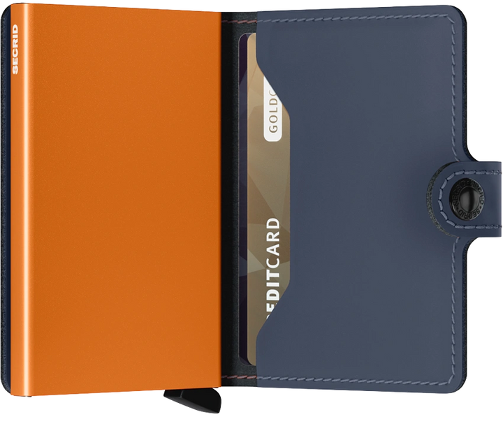 Secrid Miniwallet Matte Nightblue & Orange