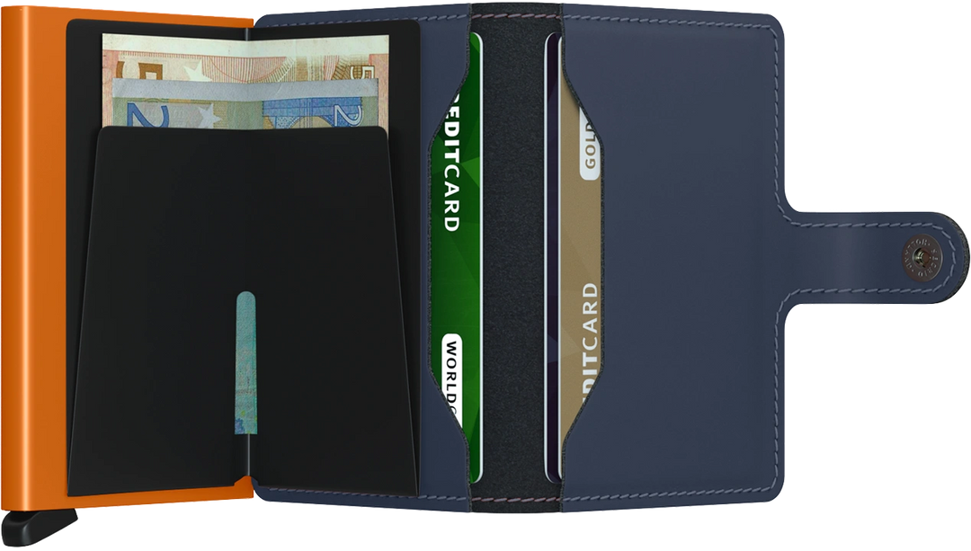 Secrid Miniwallet Matte Nightblue & Orange
