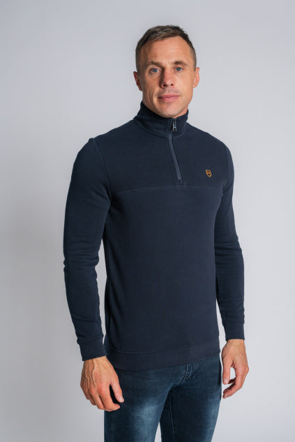 XV Kings by Tommy Bowe Narbonne 1/4 Zip Classic Navy