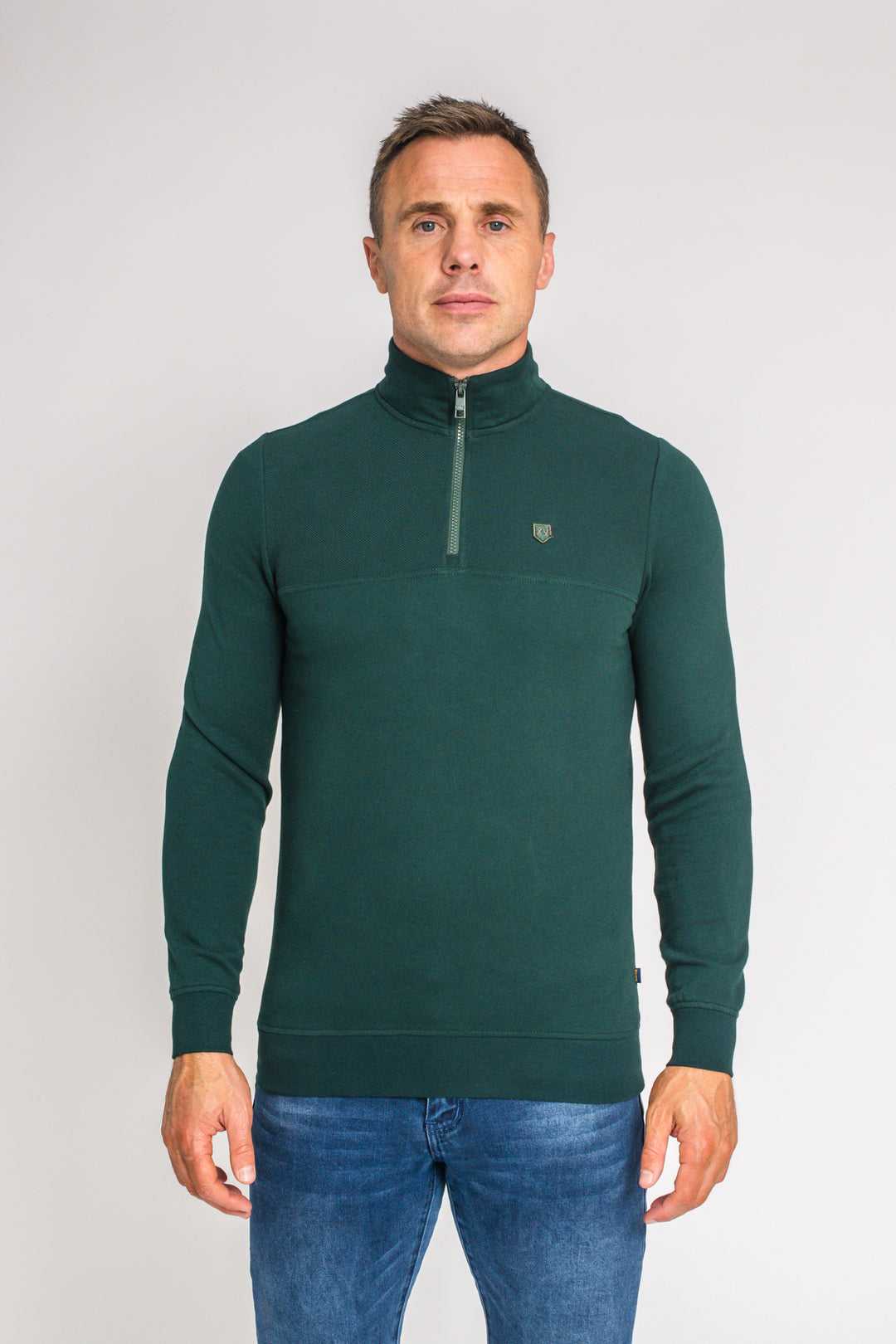 XV Kings by Tommy Bowe Narbonne 1/4 Zip Verdure