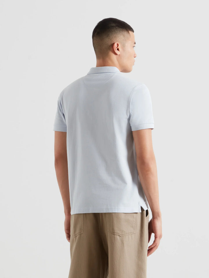Farah Blanes Polo Shirt Blue Nickle