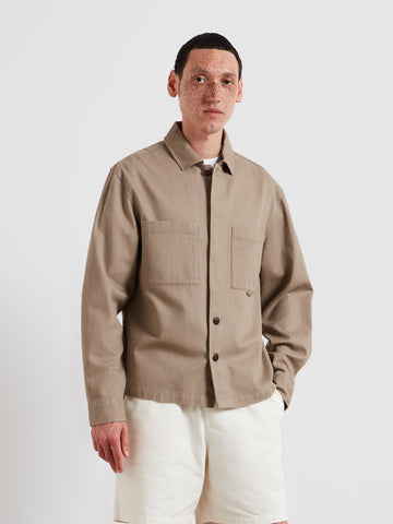 Farah Marshall Overshirt Ashen Taupe