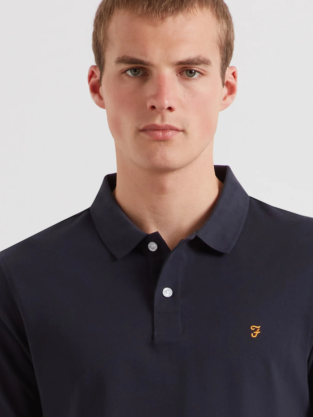 Farah Cunningham Polo Shirt True Navy