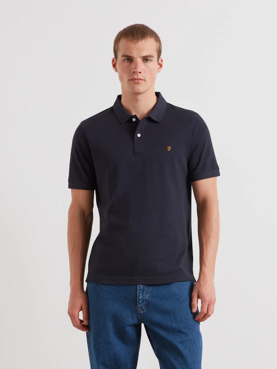 Farah Cunningham Polo Shirt True Navy