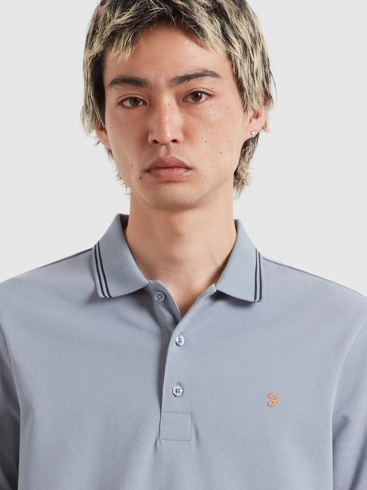 Farah Bowes Polo Shirt Icelandic Blue