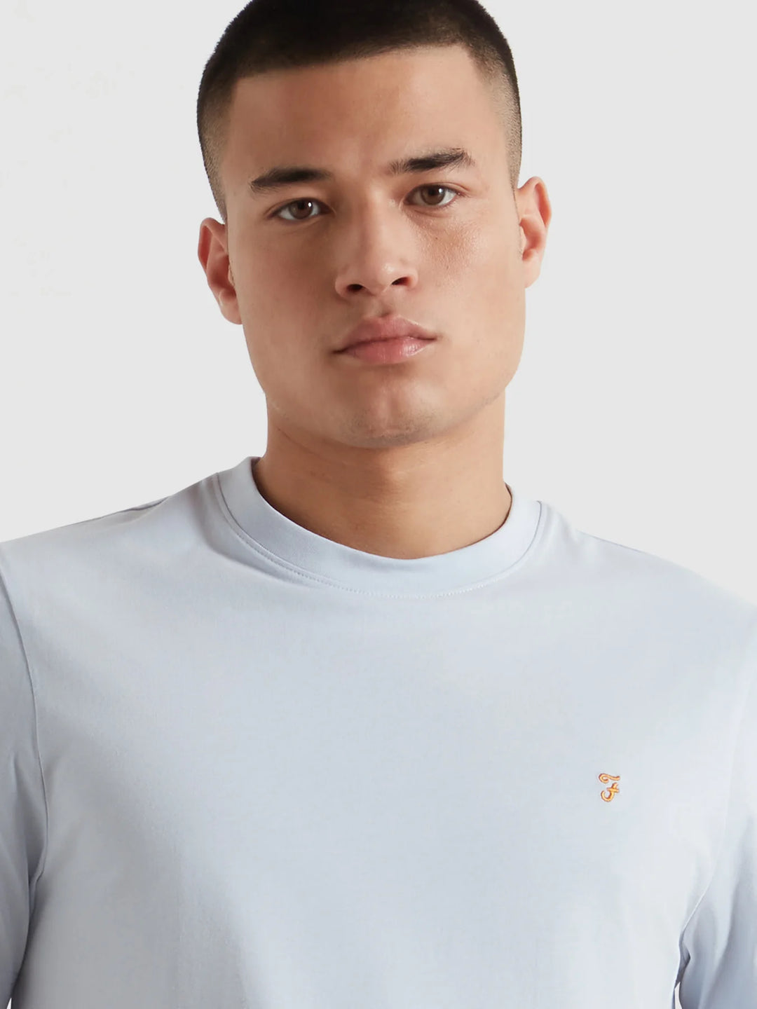 Farah Danny Regular Tee Shirt Blue Nickle