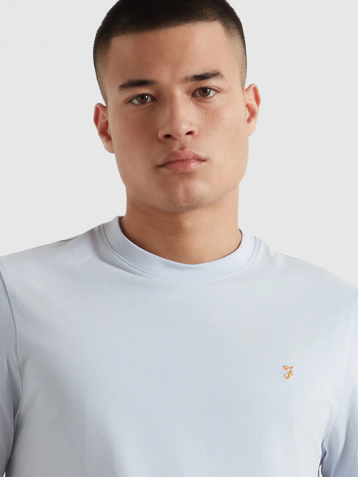 Farah Danny Regular Tee Shirt Blue Nickle