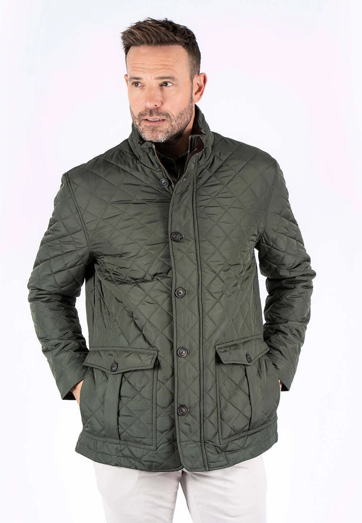 Pre End Harald Quilted Jacket Old Green