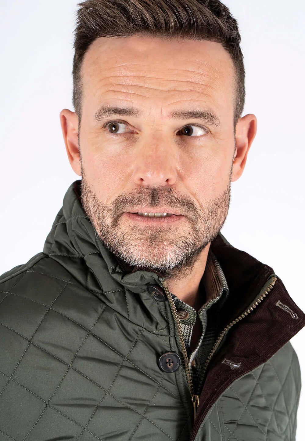 Pre End Harald Quilted Jacket Old Green