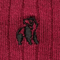 Swole Panda Bamboo Socks Deep Burgandy 2 Pack