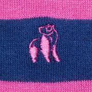 Swole Panda Bamboo Socks Rich Pink Striped
