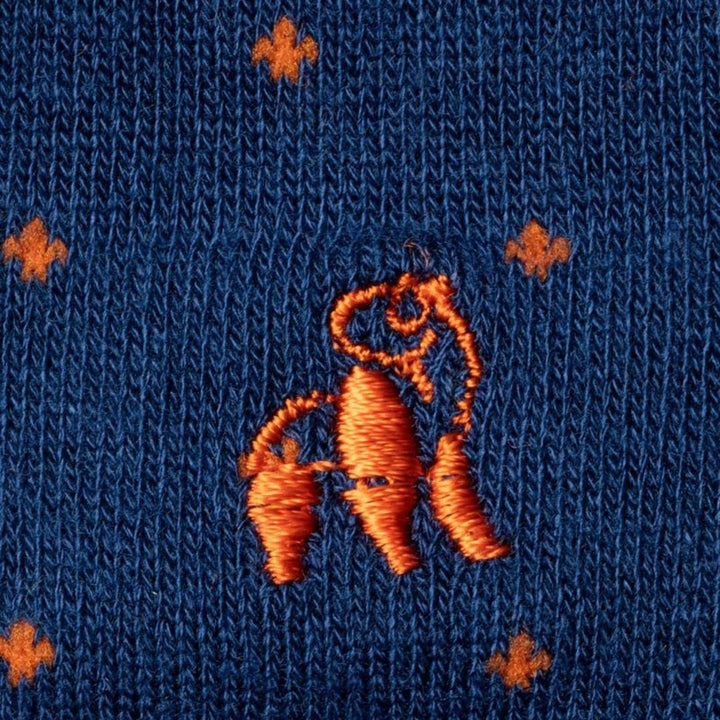 Swole Panda Bamboo Socks Spotted Orange 2 Pack