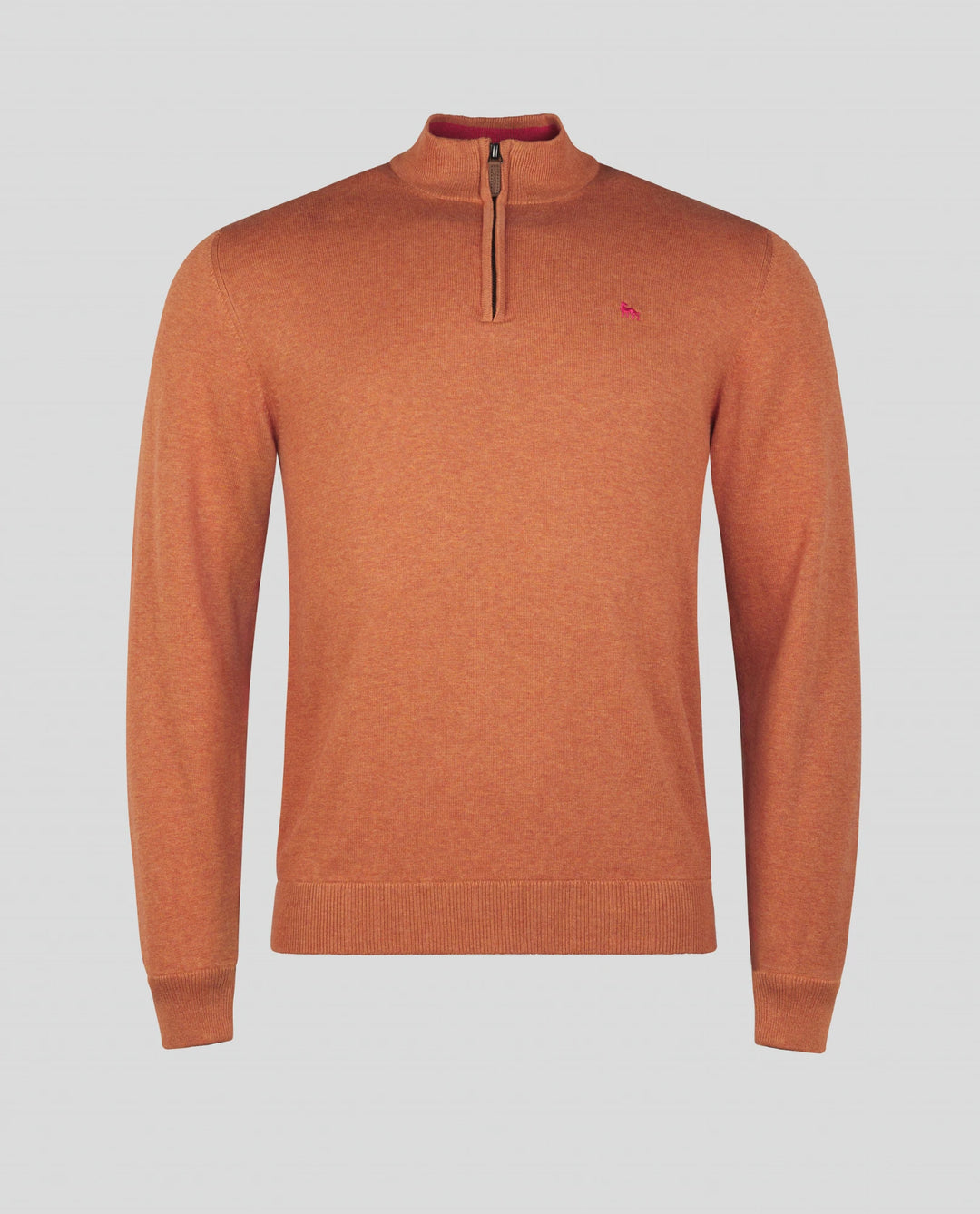 Magee Sean Cotton 1/4 Zip Orange