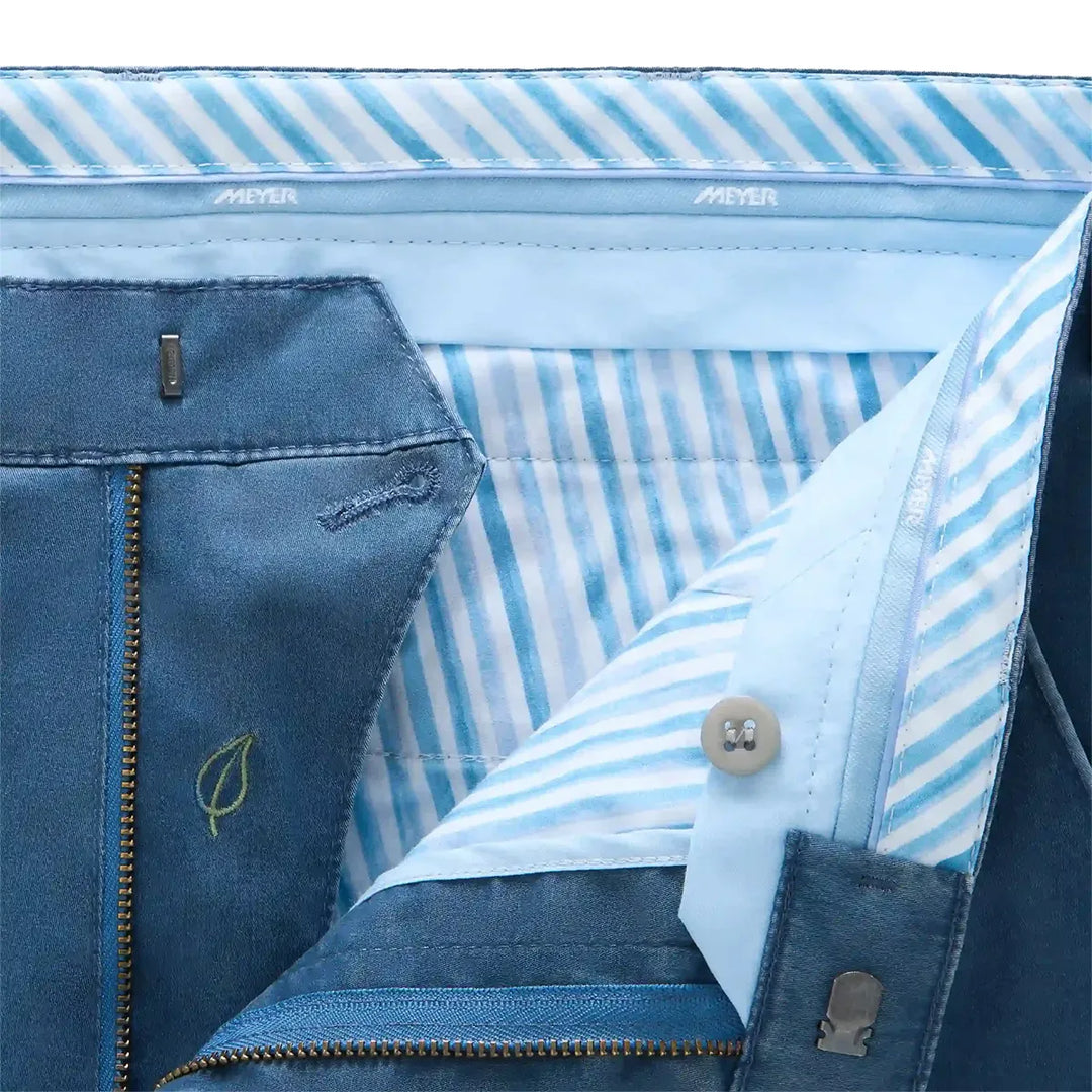 Meyer Oslo Premium Stretch Chino Blue