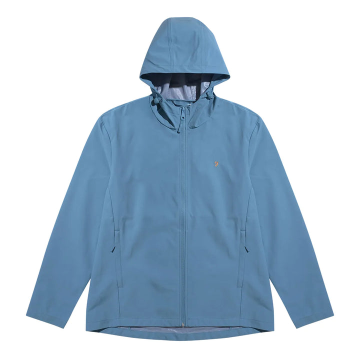 Farah Rhodes Hooded Jacket Blue Tide