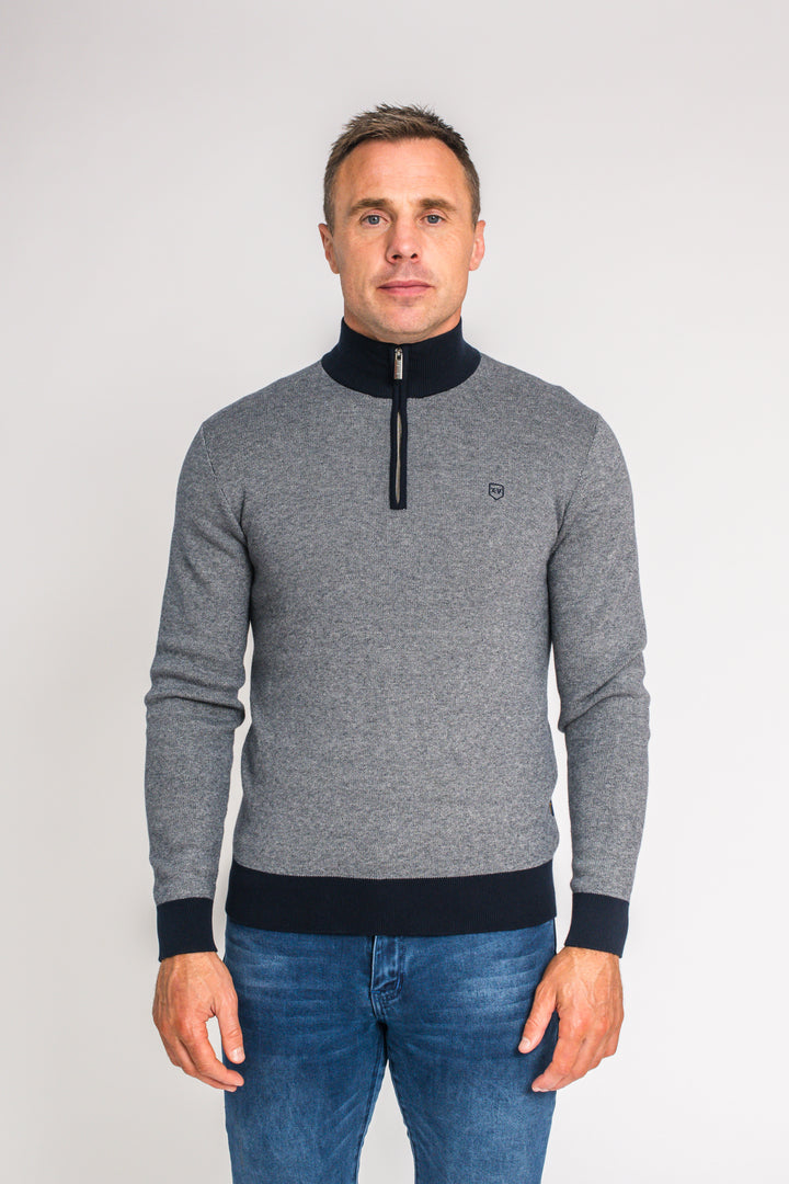 XV Kings by Tommy Bowe Takapuna 1/4 Zip Classic Ghost