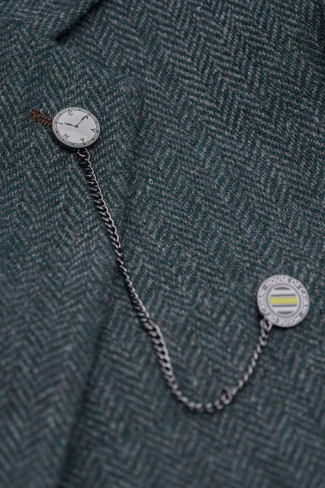 House Of Cavni Thomas Lush Tweed Suit Olive