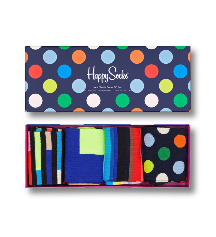 Happy Socks 4 Pack New Classic Socks Gift Set