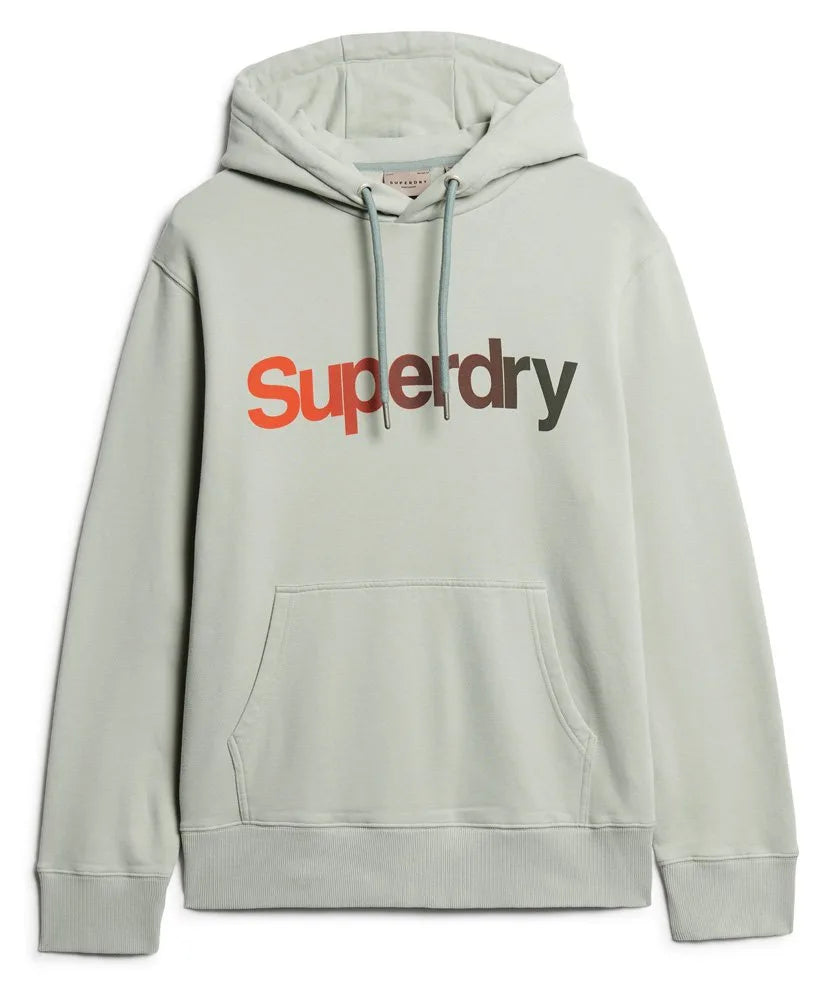 Superdry Core Logo Fade Loose Hoodie Puritan Grey
