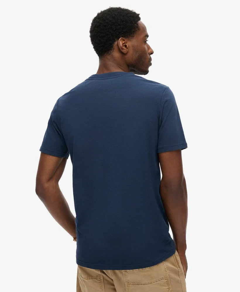 Superdry Duo Vintage Logo T Shirt Navy