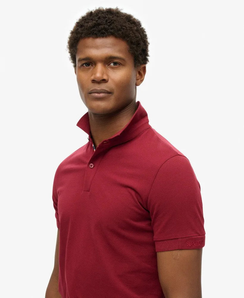 Superdry City Pique Polo Stanton Red