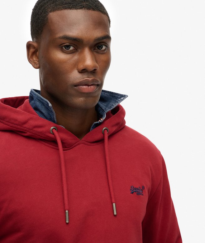 Superdry Essential Logo Hoodie League Red