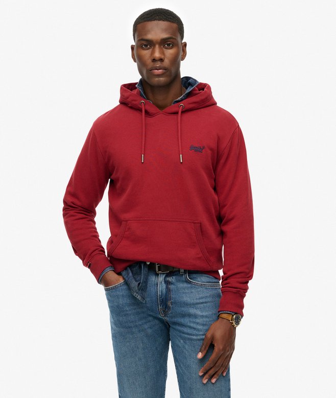 Superdry Essential Logo Hoodie League Red