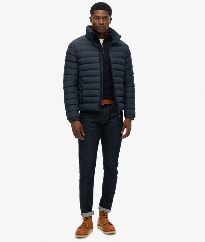 Superdry Fuji Printed Padded Jacket Eclipse Navy