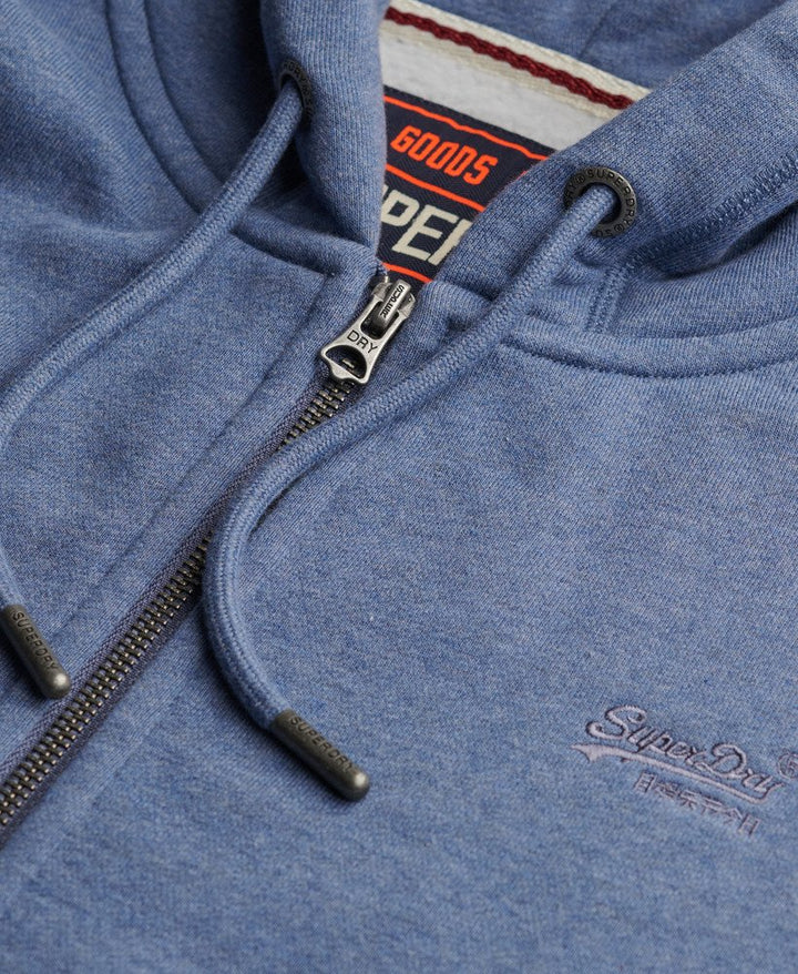 Superdry Essential Logo Half Brushed Zip Hoodie