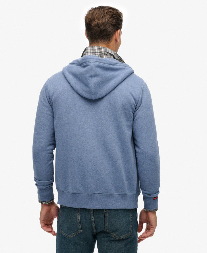 Superdry Essential Logo Half Brushed Zip Hoodie