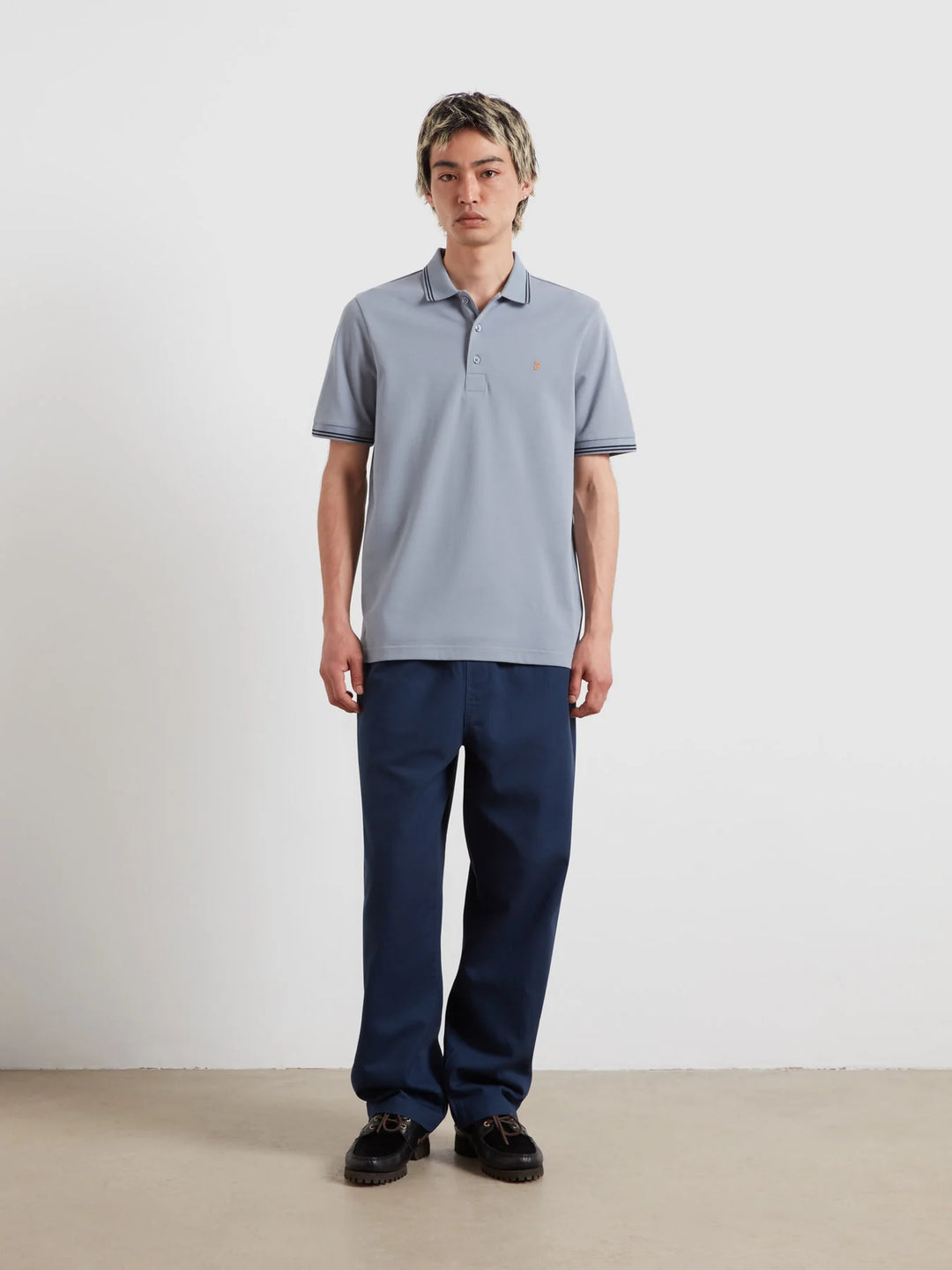 Farah Bowes Polo Shirt Icelandic Blue