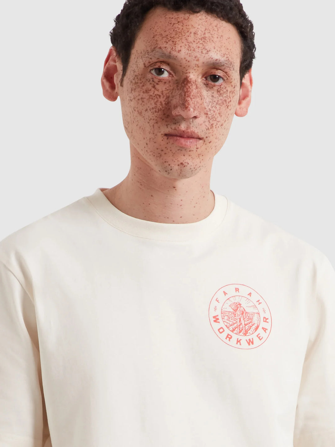 Farah Haise Graphic T-Shirt Ecru
