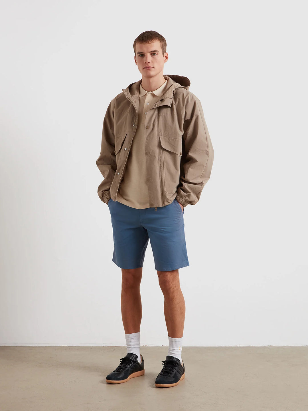 Farah Hawk Chino Shorts Blue Tide