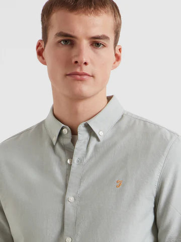 Farah Brewer Short Sleeve Shirt Jade