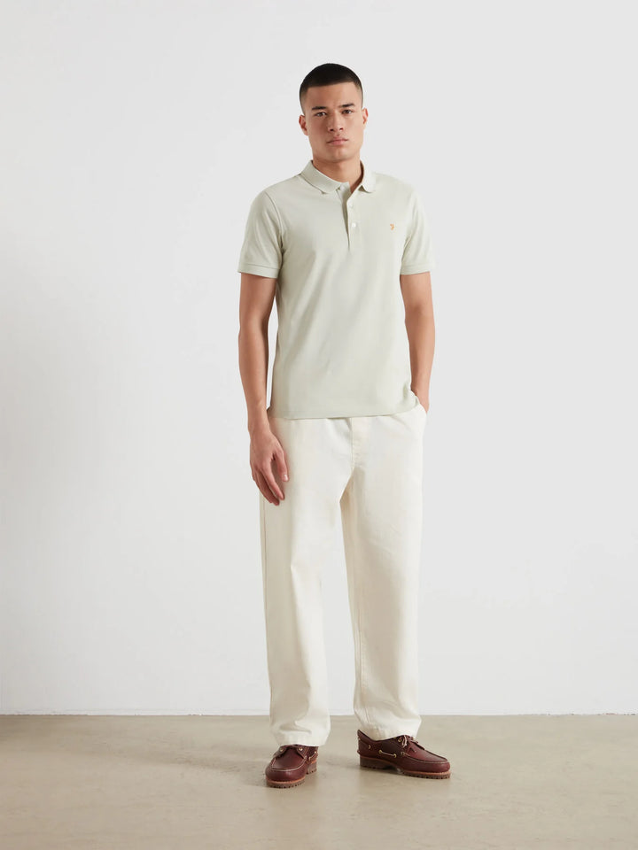 Farah Blanes Polo Shirt Soft Green