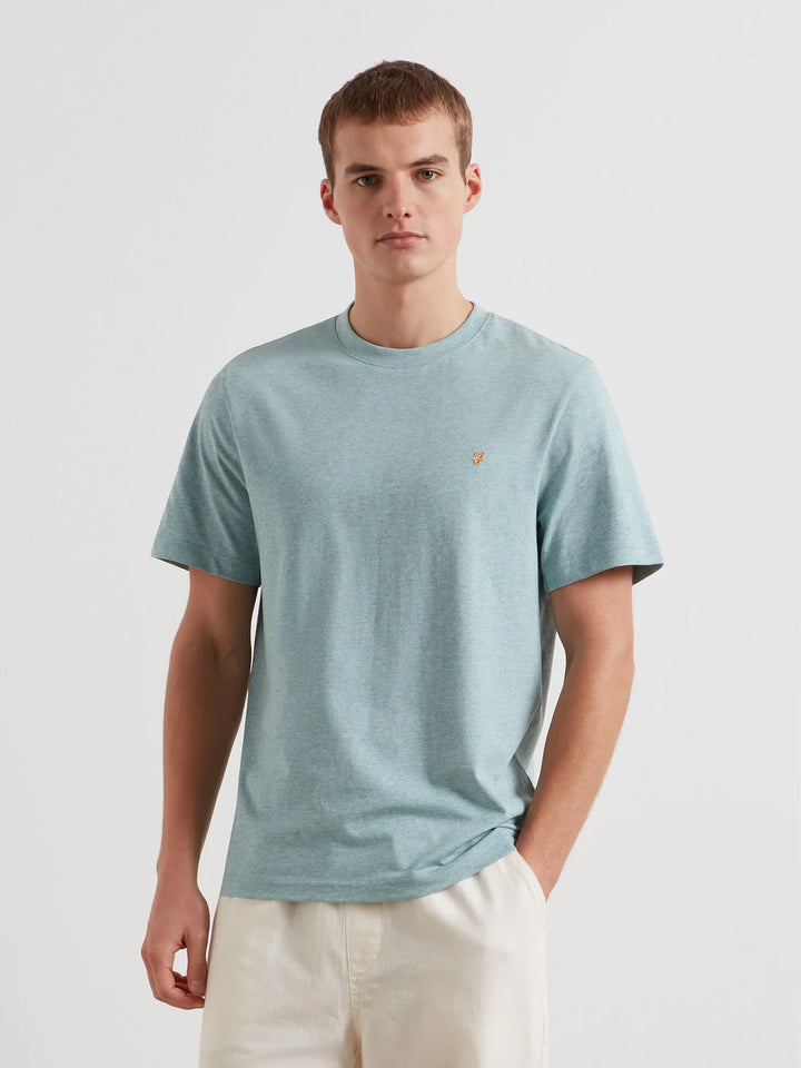 Farah Danny Regular Tee Shirt Green Mist Marl