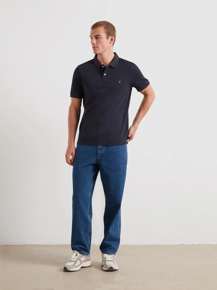 Farah Cunningham Polo Shirt True Navy
