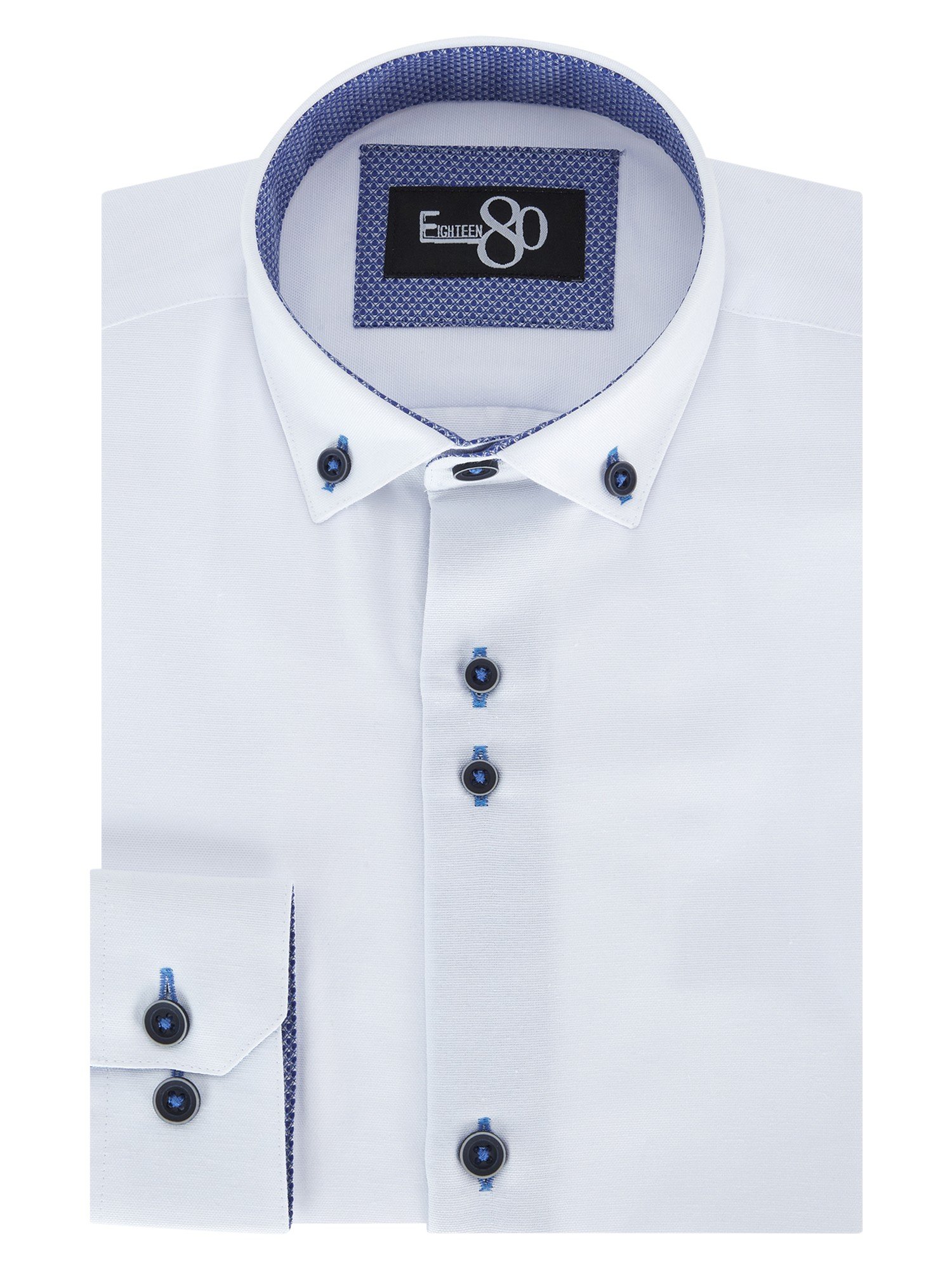 1880 Club Boys Henley Shirt White - Pauls Menswear